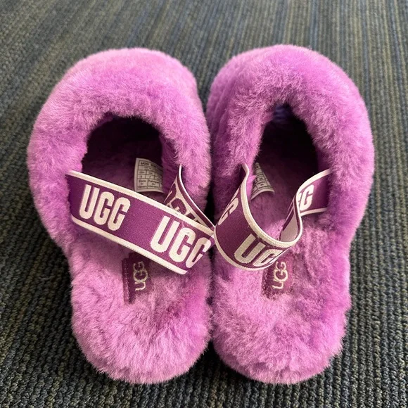 Ugg Platform Purple Slippers - Picture 3 of 4
